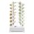 Hydroponics Vertical Growing Kit 56 Holes, Hydroponic Growing Kit with Wheels for Indoor Outdoor, Vertical Planter Germination Kit White, Soilless Plant Growing System for Herbs Vegetables Flowers