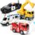 Hymaz 4 Pack Toy Cars Toddler Playset, Truck Toys for Toddlers 1-3