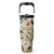 HYMONA Bird Tumbler Cup with Handle 30 oz with Lid and Straw, Leak-proof Insulated Stainless Steel Coffee Tumbler with Bird Illustration Pattern and Species Names, Gift for Birds Watcher Nature Lover