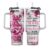 Hyturtle Personalized Breast Cancer 40oz Tumbler with Handle & Straw