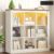 Hzuaneri 3 Tier Wood Cube Bookshelf, 9 Cube Storage Organizer