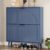 IAISRO Shoe Storage Cabinet with 2 Flip Drawers, Narrow Wood Shoe Organizer Cabinet with Fluted Panel, Slim Shoe Rack for Entryway, Freestanding Shoe Cabinet for Living Room, Hallway, Blue