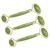 ibasenice 3pcs Eye Massager Roller: Dual Head Polished & Textured Skin Care Gua Sha Roller – 360° Massage Tool – Portable Massaging Tool for Women