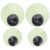 ibasenice 4pcs Wiggle Googly Eyes, Self Adhesive Glowing in Dark Luminous Googly Eyes, Spooky Halloween Fake Eyeballs for Christmas Holiday DIY Craft 4.8 inch 6 inch