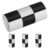 ibasenice 4 Rolls Bathroom Wallpaper Border Rolls, Black White PVC