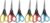 iBayam 8.5″ All Purpose Nonstick Scissors, Titanium Scissors for Kids Craft (Pack of 2)