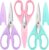 iBayam 8.7″ Cute Kitchen Scissors All Purpose, Pastel Pink Purple Teal