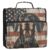 IBGIKWH Vintage Dachshund Flag Dog 3 Ring Zipper Binder Metal D-Ring