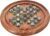 IBLAY Wooden Solitaire Board Game with Glass Marbles – Classic Peg Solitaire Puzzle Board, Handmade Wooden Strategy Game for Brain Teaser