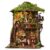 IBOHEYE 3D Wooden Puzzle Fairytale Miniature Dollhouse kit with LED Light Building Sets for Adults Magical Forest Treehouse Room Decor Gift for Craft Enthusiasts- Forest Language Tea Book