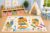 ICE ARMOR 5′ x 7′ Artist Tiger Area Rug, Painting Rainbow Art Classroom Creative Cartoon Kids Playroom Nursery Bedroom Rug, Non-Slip Silicone Backing Low Pile