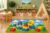 ICE ARMOR 5′ x 7′ Duck Building Blocks Area Rug, Educational Blocks Learning Cartoon Kids Playroom Nursery Classroom Decor, Non-Slip Silicone Backing Low Pile