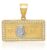 IceCarats 10K Yellow Gold Cubic Zirconia Money Bill Medal Pendant Necklace