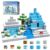Ice Castle Magnetic Cubes 100PCS – Frozen Kingdom Themed Magnetic Blocks Set for Kids Ages 3+, STEM 3D Magnet Tiles Educational Construction Toys Sensory Montessori Stacking Blocks Gifts Girls Boys