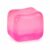 Ice Cube Sensory Toy, 2.75 Inch Soft Fidget Cube for Stress Relief, Tactile Squeeze Desk Toy for Office, School and Home, Kids & Adults (Pink)