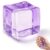 Ice Cube Squishy Fidget Toy, Slow Rise Squeeze Sensory Toy Stress Ball for Office Desk Anxiety Relief (Purple)