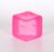 Ice Cube Squishy Stress Cube 7cm (2.76″), Large Slow Rising Soft Squeeze Fidget Toy for Teens & Adults, Sensory Stress Relief Toy for Anxiety Relief, Crebloxinn Square Shape Stress Ball(Pink)