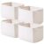 ICERZCZ Storage Baskets for Organizing, Woven Basket for Storage, Storage Baskets Bin for Shelves, Cotton Rope Basket with Handles, 12.5″Lx9.1″Wx7.9″H, (4 Packs) Off White