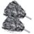 ICObuty Metallic Cheerleading Pom Poms Foil Fluffy 12 inch 2 Pack NO Sheddingfor Sport Squads Dance Hen Party Stage Performance Celebration (Silver/Black)