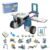 ICreateRobot 12 in 1 Coding Robot Kit ICBricks for Kids 6+, 240+ Piece Educational AI STEM Remote Building Learn to Code with Hub,Motor,Sensor,APP Control for Girls Boys Gift
