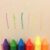 ICRPSTU Food Color Wax Crayons, Non Washable for Kids Bath Drawing, Wipe Off with Damp Cloth (Color)