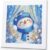 ICYANART Snowman Diamond Art Painting Kits for Kids with Frame 7x7inch