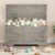 IDEALHOUSE Farmhouse Wooden Storage Bench, 39″ Versatile Storage Chest with Soft Close Safety Hinges, Entryway Shoe Organizer, Blanket & Toy Box for Hallway, Bedroom or Living Room, Gray