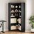 IDEALHOUSE L-Shaped Corner Bookshelf for Office, 71.8” Tall 5-Tier Industrial Farmhouse Bookcase – Large Open Storage – Heavy Duty Wood Display Shelf – Ideal for Home Office, Living Room, Bedroom –