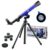 Ideal Swan Telescope for Kids 20x 30x 40x Beginner Spyglass Telescopic Blue