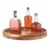 iDesign 18-Inch Acacia Wood Lazy Susan Turntable Organizer for Kitchen Cabinets and Countertop, Natural