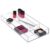 iDesign Clarity Plastic Divided Drawer Organizer, Storage Container for Vanity, Bathroom, Kitchen Drawers, 8″ x 16″ x 2″, Clear,40850