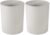 iDesign Small Round Plastic Bathroom Trash Can, Light Gray (Pack of 2)