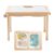 IEATFO Rubber Wood Montessori Sensory Table – 3 Foldable Storage Bins, Reinforced Frame, Height Adjustable Children’s Table – Multifunctional Kids Activity Table Promotes Sensory Experiences & Growth