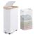 IEGrow Laundry Hamper with Wheels 74L Laundry Basket with Mesh Bag,White