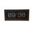 IEUDNS Automatic Page Clock Flip Clock Tabletop Clock Desk Clock Retro Mechanical Timekeeper with Stainless Steel Construction and Split Time Cards Suitable, Large Stainless Steel Black
