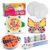 IFLOVE Paint Your Own Stepping Stone Kit, 5 Pack Ceramic Stones for Kids