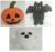 IFOYO 3-Pack Halloween Stuffed Animal with Gift Box, Soft Machine Washable Bat Pumpkin Ghost Halloween Plushies for Kids & Adults, Cute Halloween Toys Home Decoration