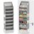 ifukdhu 8 Tier Over Door Hanging Shoe Storage Organizer,Wall Mount Closet Organizer(Gray)