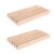 ifundom 2pcs Wooden Domino Holders for Mexican Train Game Portable Lightweight Tile Holder Stand with Organized Storage for Indoor Gatherings and Family Fun