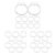 ifundom 30pcs Adjustable Round Ring Base Trays 12mm Stainless Steel Blank Bezel Ring Blanks for Jewelry Making Supplies Tarnish-Resistant and Wear-Resistant for Gifting and Festive