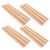 ifundom 4pcs Wooden Domino Holders Trays Set with Natural Grain Finish Compact Prevents Tipping for Board Game Pieces and Card Game Pieces at Outdoor Gatherings