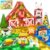IGIVI Mini Magnetic Tiles Farm Travel Set, Magnet Building Blocks for Toddlers, STEM Travel Toys with Metal Storage Box, Christmas Birthdays Gifts for Kids Ages 3+