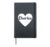 I Heart Charles Favorite First Name Heart Love Charles Hardcover Journal, Black
