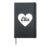 I Heart Ella Favorite First Name Heart Love Ella Hardcover Journal, Black