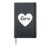 I Heart Ezra Favorite First Name Heart Love Ezra Hardcover Journal, Black