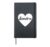 I Heart Sandra Favorite First Name Heart Love Sandra Hardcover Journal, Black