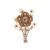 IHRTLH Living Room Clock Wall Art TV Background Luminous Decorative Painting Flowers Led(40 * 59cm)