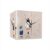 IHRTLH Living Room Corner Sided Wall Clock No Punch Silent Light Painting Glow(26 * 26 * 26cm)