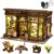 iiecrKiie DIY Doll’s House Miniature Model Set, Doll’s House Set, Mini Handcrafted Wooden Doll’s House Toy, Ideal as a Gift for Adults (Dessert Garden Shop)