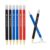 ii gen RUBIC 0.6mm 6Pcs Erasable Gel Pens, Black/blue/red, School & Planner